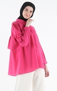 Blus Berly Blouse Fushia