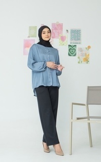 Shirt Sora Oversized Shirt Sky Blue