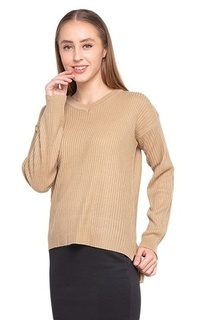 Blus Zelyn Blouse Long Sleeves Motif Solid Design Casual Atasan Wanita Regular Fit - Mocca Mocca-537438