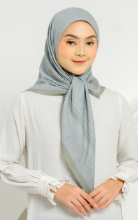 Hijab Motif Geoka Scarf - Green Mint