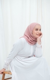 Plain Scarf Plain Hijab Square Dusty pink