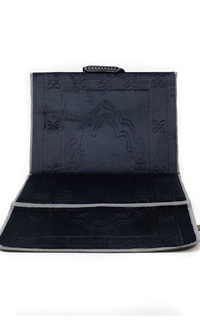 Sajadah Sajadah Sandar Multifungsi Untuk Sandar / Sender / Duduk / Lipat - Aniqoh Hitam - Black Black-539776