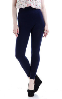 Pants Willow Celana Legging Wanita Design Simple Woman Motif Solid - Navy Navy-540364