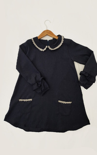 Pakaian Anak Aliza Tunic - Navy S