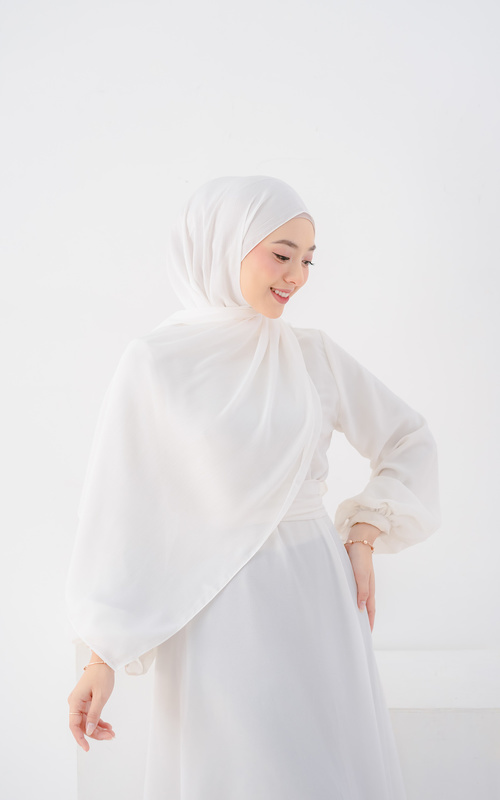 Pashmina - Luxury Silk Pashmina by Sovva Label  - White