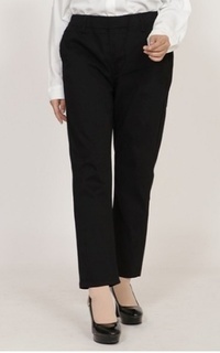 Celana Longpant Twill Della Bigsize Black