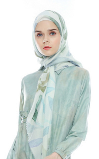 Hijab Motif Leaves Scarves