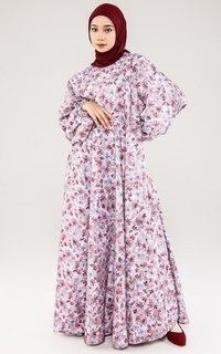 Gamis Bloom Maxi Dress Pink