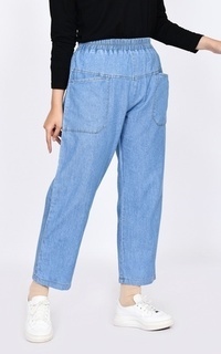 Pants Longpant Baggy Isyana Light Blue