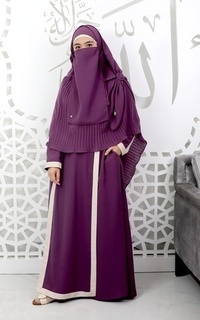 Gamis Tyana Dress Set Purple