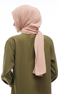 Pashmina Sakilah Hijab Pashmina Ceruty Baby Doll Wanita Polos Relaxed Fit - Cream Cream-543738