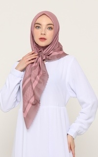 Hijab Motif SAMANTA SERIES DUSTY PINK