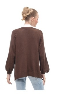 Cardigan Cardigan Fashion Wanita Loose Fit Design Kasual Premium Quality - Coklat Tua Coklat Tua-545936