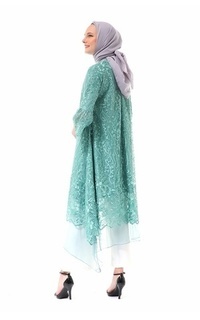 Long Dress Aliyah Long Dress Modern Motif Bunga High Quality Premium - Wardah Wardah-546102