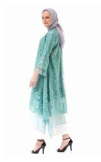 Long Dress Aliyah Long Dress Modern Motif Bunga High Quality Premium - Wardah Wardah-546108