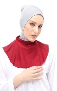 Manset Afifah Manset Leher Polos Muslimah Casual Relaxed Fit - Maroon Maroon-547088