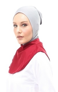 Manset Afifah Manset Leher Polos Muslimah Casual Relaxed Fit - Maroon Maroon-547089