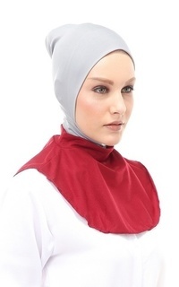 Manset Afifah Manset Leher Polos Muslimah Casual Relaxed Fit - Maroon Maroon-547090