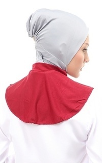 Manset Afifah Manset Leher Polos Muslimah Casual Relaxed Fit - Maroon Maroon-547091