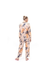 Blus One Set Pakaian Wanita Lengan Panjang Atasan Bawahan Wanita Relaxed Fit - Cream Blue Cream-549307