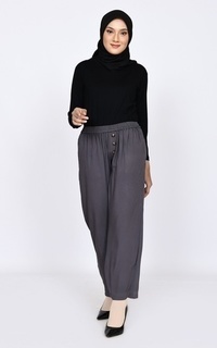 Pants Kulot Katun Maya Dark Grey