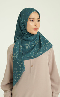 Hijab Motif Scarf Monogram Emerald