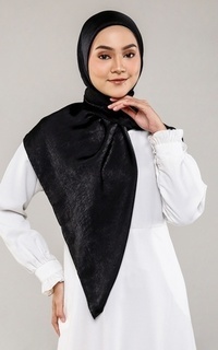 Hijab Polos Monochrome Series Black