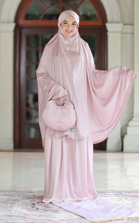 Praying Set Mukena Sentuhan Naeka x Chic et coo coo (Mukena Ibu Only) Pink