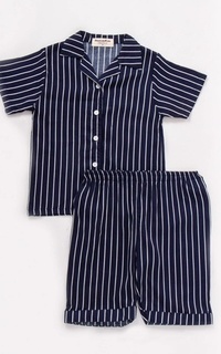 Pakaian Anak Hanae Stripe Set Navy 