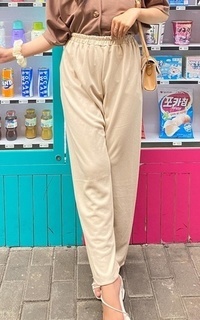 Yoenik Woori Highwaist Pants Cream M17049 R18S4