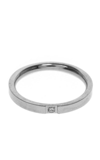 Jewelry Cincin Titanium Aksesoris Wanita Design Simple Elegant Look Premium Quality - Silver Silver-557512