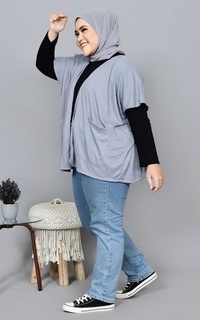 Cardigan Hawa Pocket Outer Gray M15689 R104S4