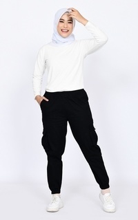 Pants Jogger Cargo Zaskia Black