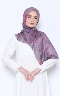 Hijab Motif RUKA SERIES EGGPLANT