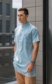 Menswear Kurta Biru Madinah