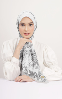 Hijab Motif Sarinah Scarf - Ivory