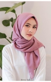 Plain Scarf Plain Hijab Square Hijab Mauve