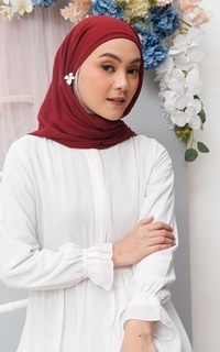 Hijab Instan Daily Square Inner Hijab Maroon