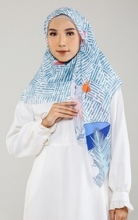 Hijab Motif Hijab Puspa Teal
