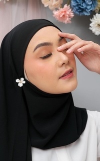 Instant Hijab Daily Square Inner Hijab Black