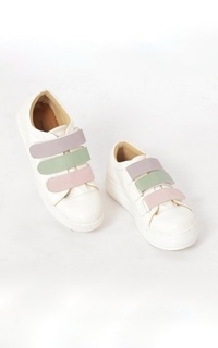 Sepatu Sneakers Key Rainbow 2 putih -568737