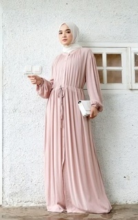 Gamis Halwa Dress Nude pink