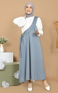 Overall Mybamus x Rahma.nura - Nura Dress Overall Medium Gray M17181 R48S2