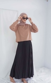 Rok Pleated Skirt Premium Black