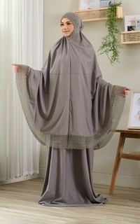 Mukena Modish Lian Li In Ash Green 