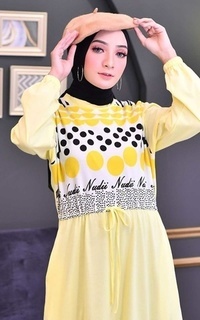 Gamis Amora Dress Kuning