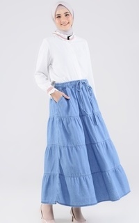 Rok BUNDLE 2 Pcs Long Skirt Denim Aurora