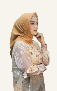 Hijab Polos Ultra Paris Plain Scarf - Brownie