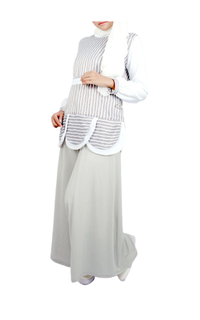 Blouse Circle stipes top