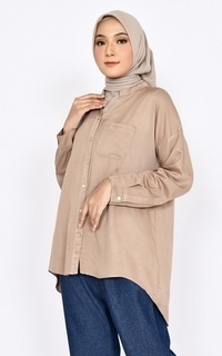 Tunik Tunik Katun Syifa Brown